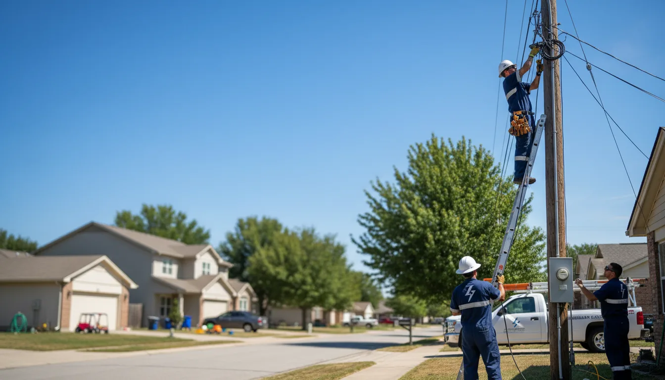 Residential electrician providing installation services in Port Neches, TX